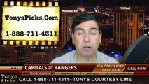 New York Rangers vs. Washington Capitals Free Pick Prediction NHL Pro Hockey Playoff Game 1 Odds Preview 4-30-2015