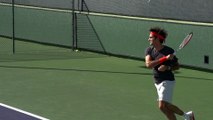 Roger Federer Forehand in Super Slow Motion - Indian Wells 2013 - ateeksheikh