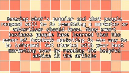 Find The Best Facebook Marketing Tips Here!