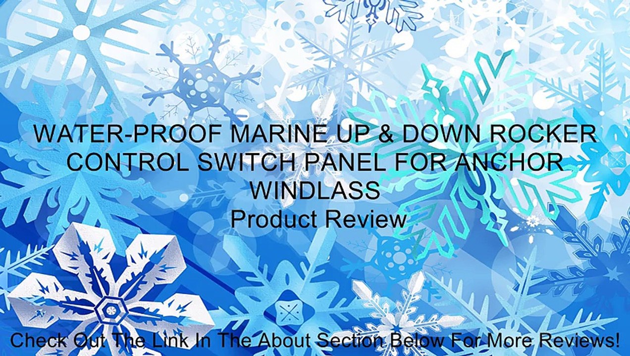 WATER-PROOF MARINE UP & DOWN ROCKER CONTROL SWITCH PANEL FOR ANCHOR WINDLASS Review