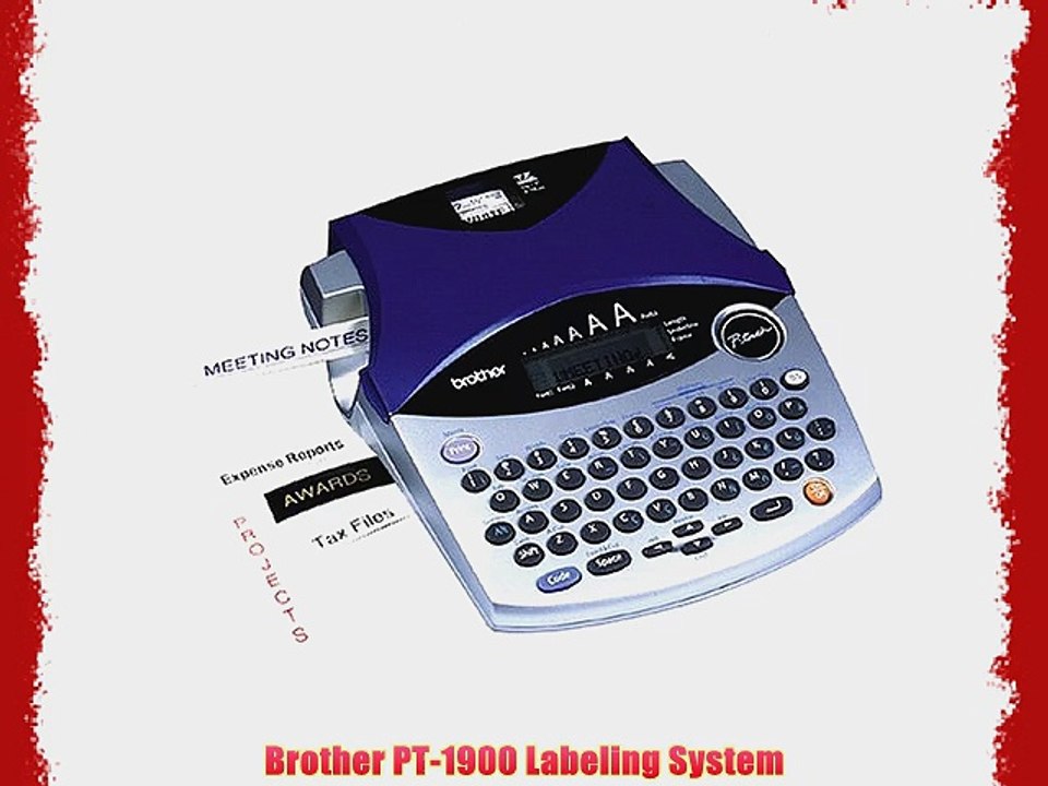 Brother PT1900 Labeling System video Dailymotion