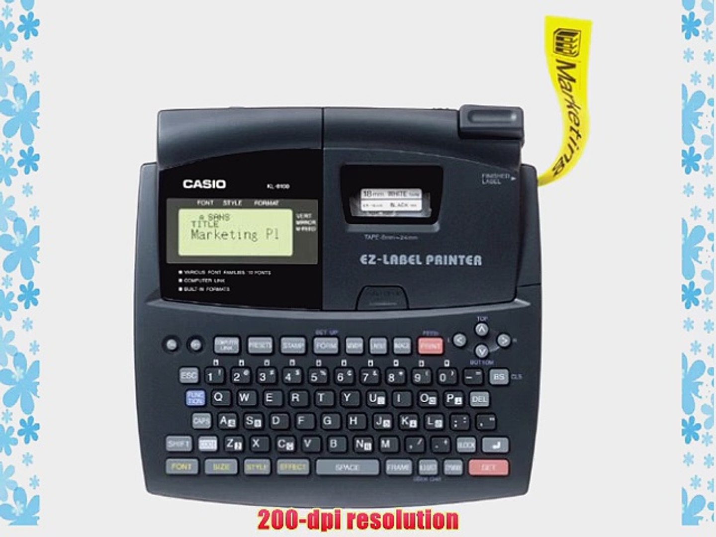 Casio KL-8100 Professional Style Label Printer - video Dailymotion
