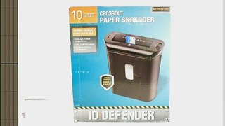 Homedics Id Defender Crosscut Paper Shredder 10 Sheet (ID-C1001)