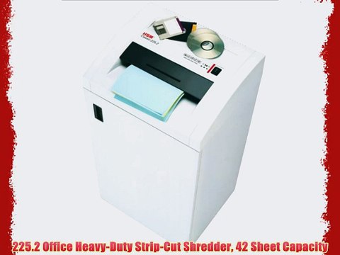 225.2 Office Heavy-Duty Strip-Cut Shredder 42 Sheet Capacity