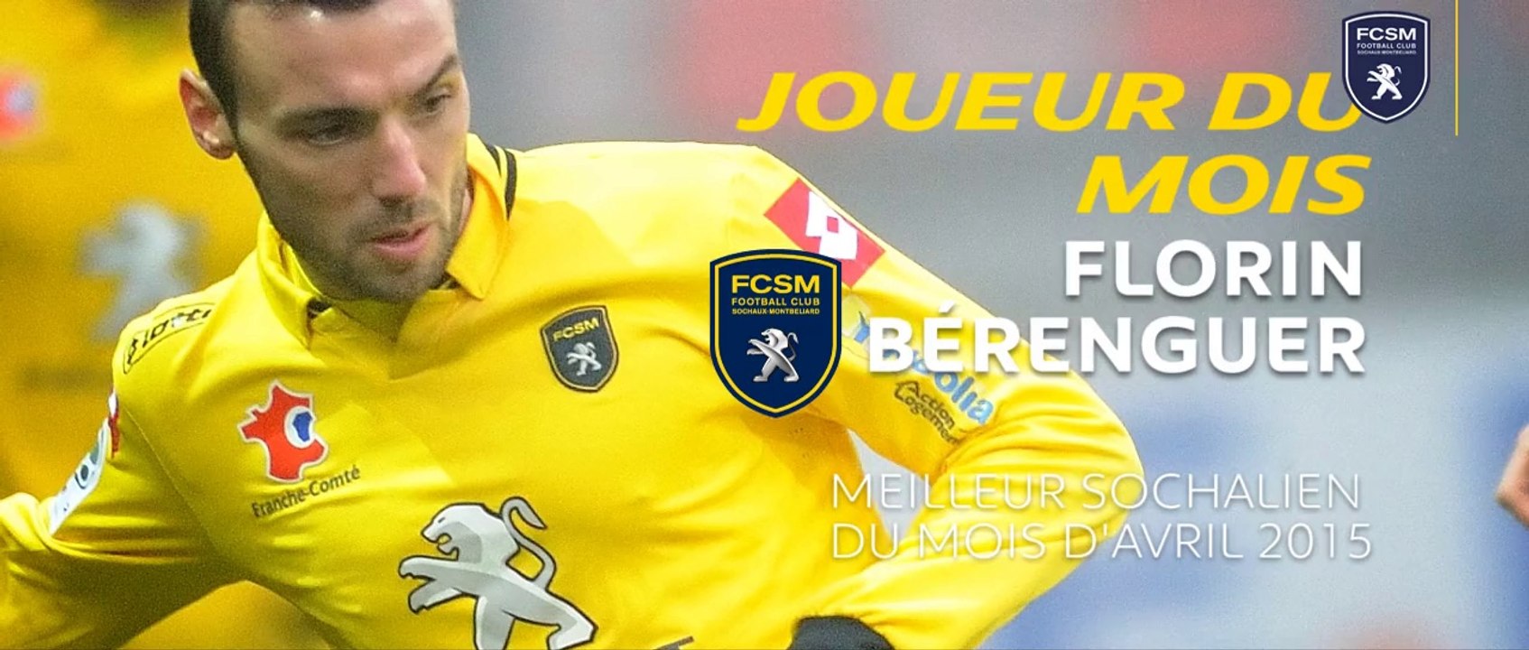 Florin Bérenguer élu "Joueur du Mois" d'Avril