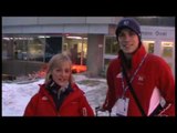 Ice Dancers Nick Buckland and Penny Coomes in a Training Session