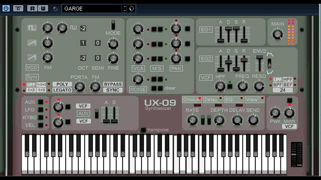 Synthesizer Software UX-09 - vstplanet.com