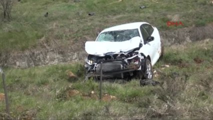 Bolu Otomobil Fidan Diken İşçilerin Üzerine Uçtu 1 Ölü, 2 Yaralı