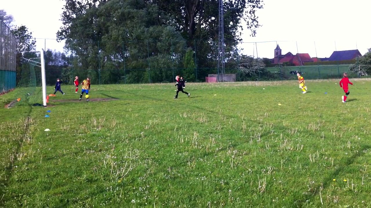 Petit exercice lors de l'entrainement