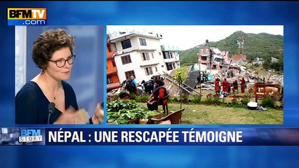 Séisme au Népal: "Les sensations sont encore traumatisantes", témoigne une rescapée française