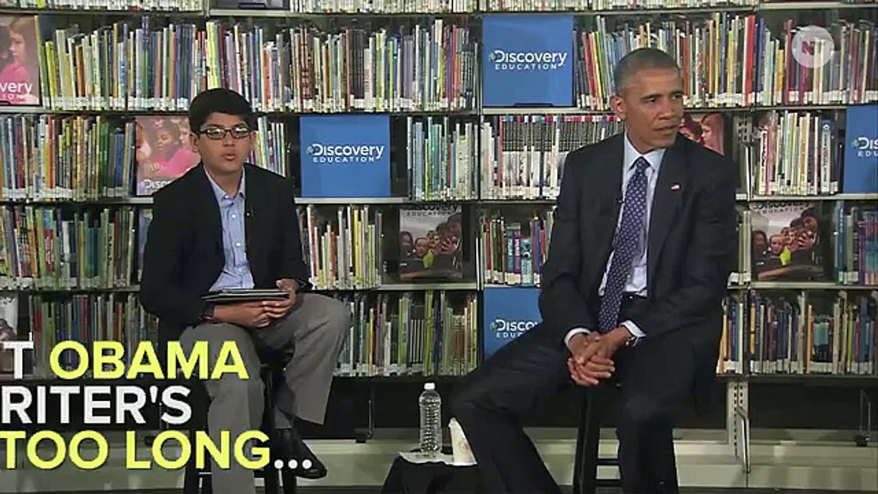 Sixth Grader Has No Problem Interrupting Obama