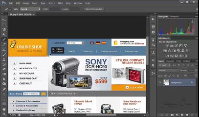 slicing in adobe photoshop