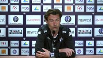 Dominique Arribagé en conférence de presse avant Monaco/TFC