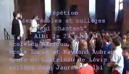 école en choeur -  [Académie de Toulouse] - SOUL MAN - répétition des "écoles et collèges qui chantent"