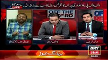 MQM's Farooq Sattar Left during a Live Show