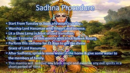 Mantra To Remove Black Magic & Exorcise Evil Spirits - Hanuman Mantra