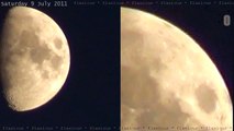 7 UFOs near Moon? 9July2011 HD Too Big for 'Moon Orbs' OVNI 飞碟 НЛО ユーフォー eXoPolitcs
