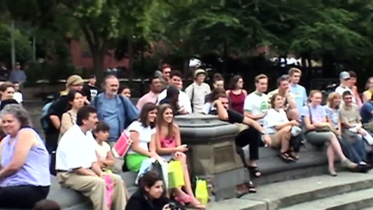 Synchronized Swimming (in a public fountain)