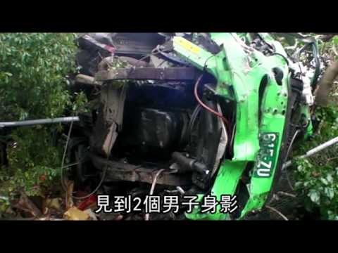 爆胎墜坡 載酒車上3人夾死 2011.12.14