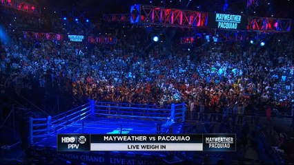 Boxeo - Manny y Floyd se suben a la báscula