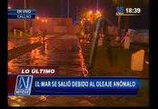 Costa Verde: Oleaje anómalo inundó vía y varias partes del litoral peruano