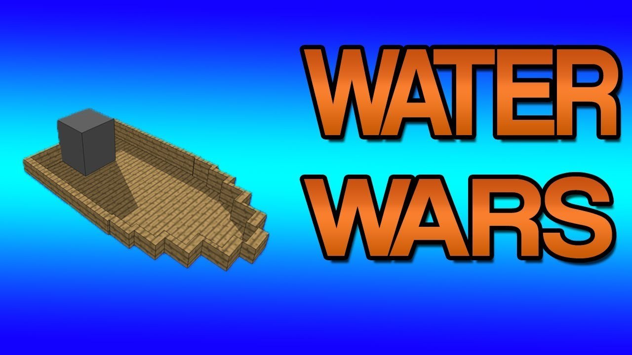 Minecraft: Water Wars - Jerome is GHOST!! -  Game 2 + 3 W/ Mitch. Jerome, Pocket, and Noah
