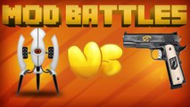 PORTAL MOD vs GUN MOD - MOD vs MOD - MINECRAFT MOD BATTLES (Ep. 2)