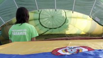 Greenpeace sobrevuela Bogotá en reclamo por los páramos