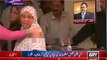 MQM Women workers forced Slain workers victim families to leave Nine Zero as they were interrupting during Altaf Hussain