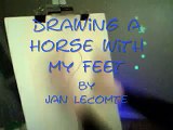 Drawing a Horse with Both Feet at the same time