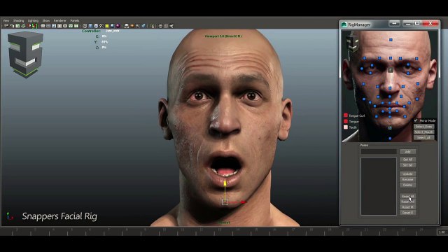 CGI Animation Tech Demo HD: Snappers Facial Rig - by Snappers Mocaps