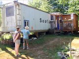 eco house - shipping container eco house / home