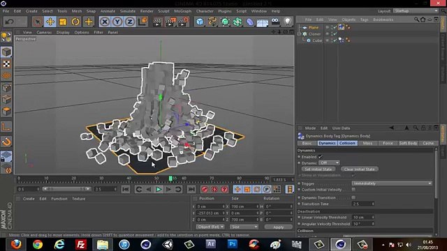 Cinema 4D Tutorial - Physics and Dynamics in Cinema 4D