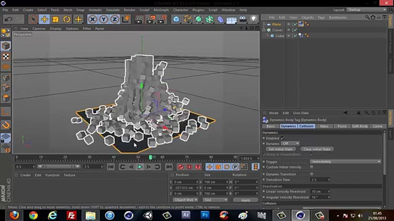 Cinema 4D Tutorial - Physics and Dynamics in Cinema 4D