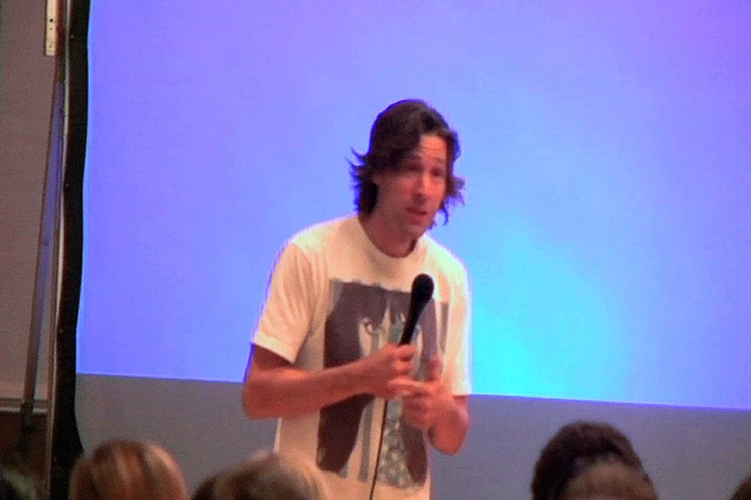 Rodney Mullen does a Q&A for Bones Brigade Sidewalk Film Festival