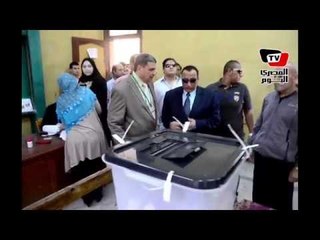 رئيىس اللجنة العليا للإنتخابات يتفقد لجان المنصورة