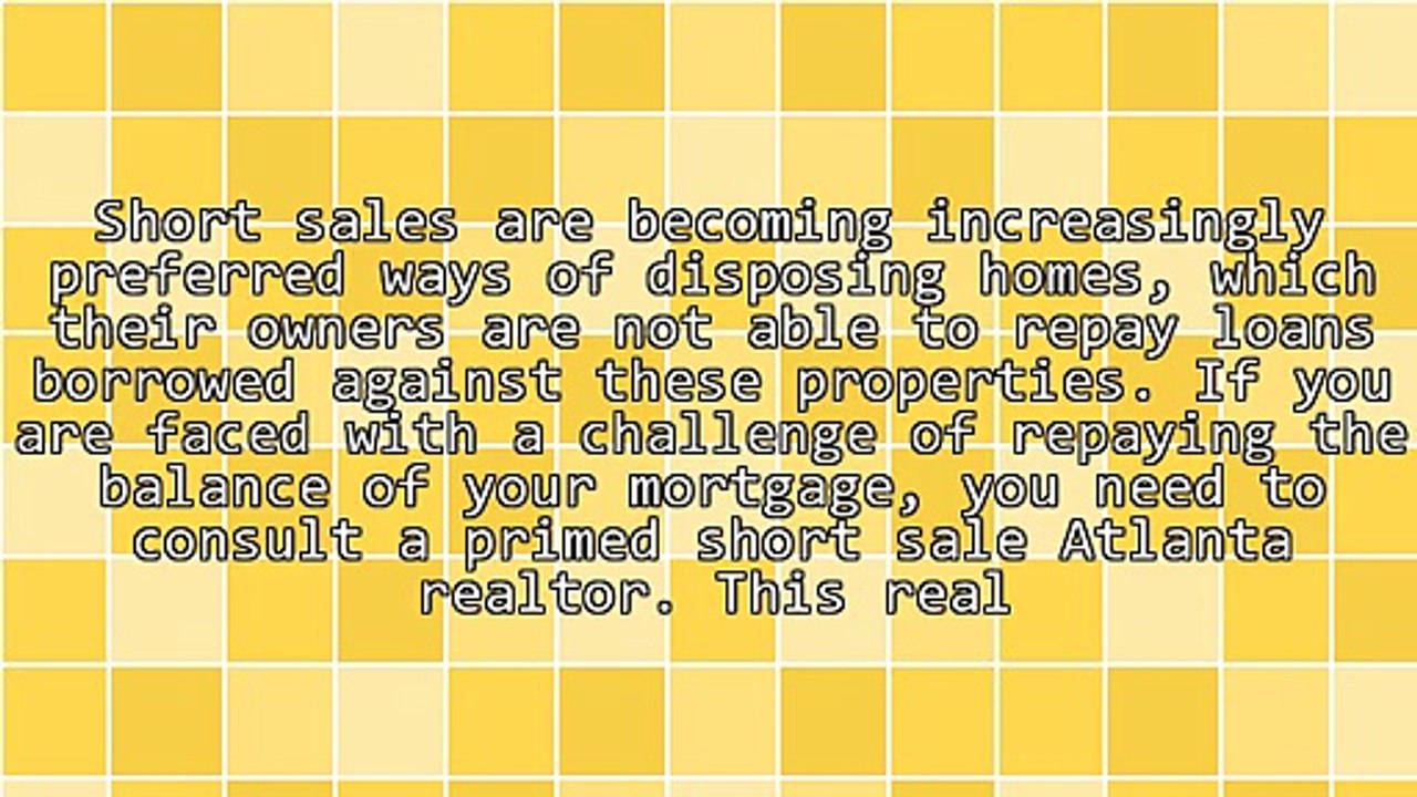 Why A Short Sale Atlanta Realtor Is Important When You Are Struggling With Mortgage Repayment