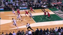 Derrick Rose Pushes The Pace _ Bulls vs Bucks _ Game 6 _ April 30, 2015 _ NBA Playoffs