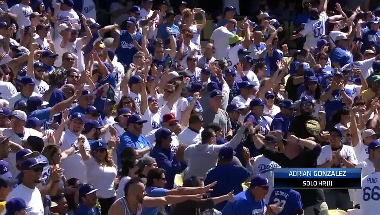 8 Jonrónes de Adrian Gonzalez en Abril de 2015