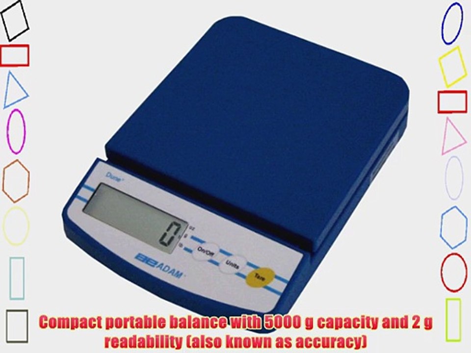 Adam Equipment DCT 5000 Dune Compact Portable Balance 5kg Capacity 2g Readability