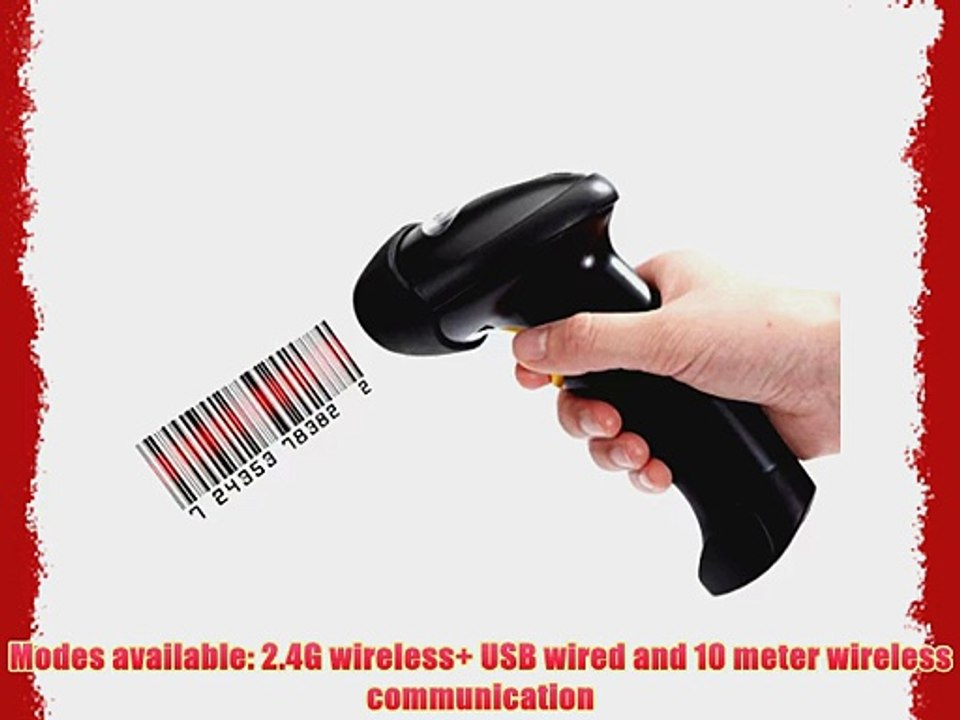 Esky? ES012 2.4G Wireless Cordless Handheld Automatic Laser Barcode Bar Code Scanner Reader