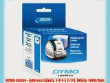 DYMO 30334 - Address Labels 1-1/4 x 2-1/4 White 1000/Roll