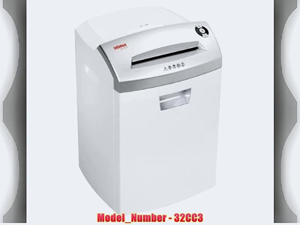 Martin Yale PRE277164 Intimus 32CC3 Paper Shredder Cross Cut 9-1/2 Width Paper Entry 12 Sheet