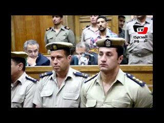 لحظة النطق بالحكم على ١٥٥ اخوانى بجنايات المنصورة