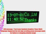 Led Signs 30 X 11 Digital Programmable Scrolling Green Message - Led Business Sign
