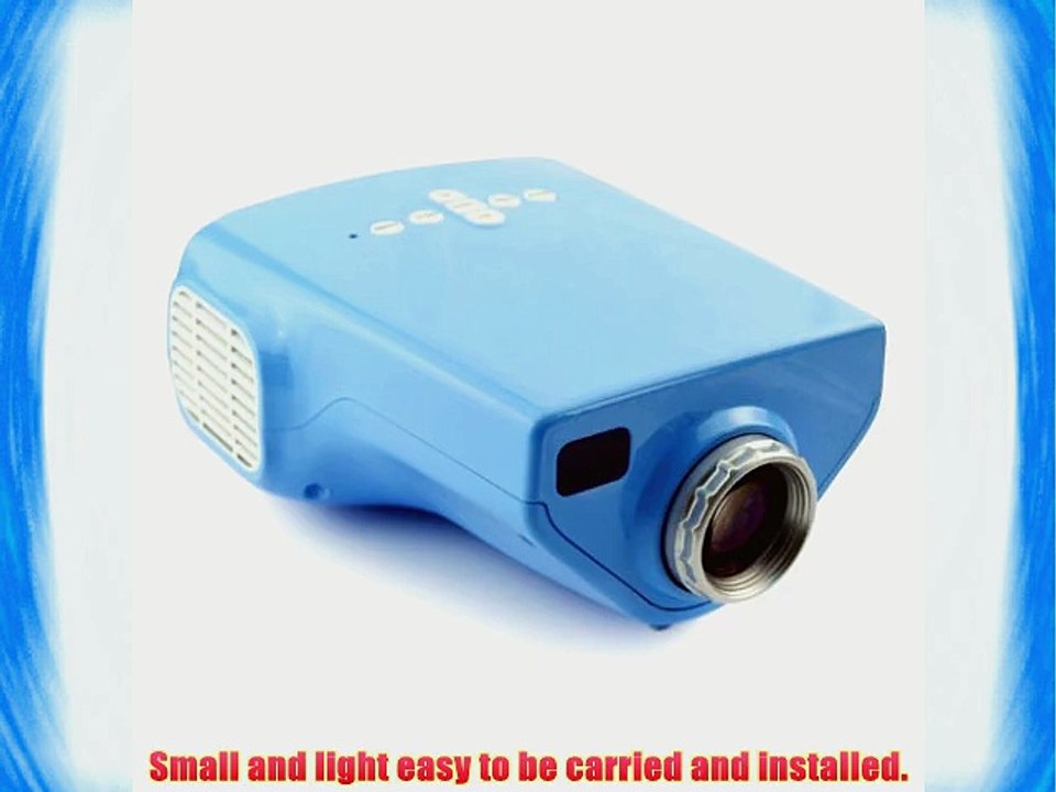 Aketek HDMI Multimedia Portable Mini HD LED LCD Projector Cinema Theater with Music Photos