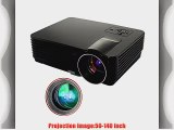 DBPOWER New Multifunction Hd Home Theater Projector 1024*600 Native Resolution2000 lumens Support