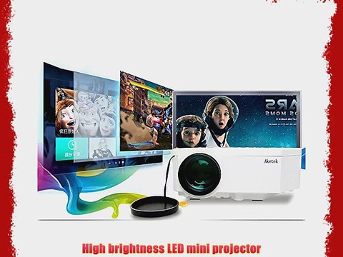 Aketek UC30 100 150 Lumens Hdmi Portable Mini LED Projector Home Cinema Theater Av/vga/usb/sd/micro