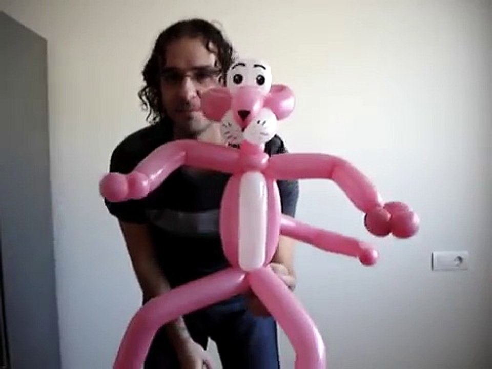 PANTERA ROSA - FIGURA  AVANZADA  - CURSO  GLOBOFLEXIA GLOBOS BALLOON