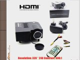 New UC28 PRO HDMI Mini HD Home LED Projector 60 Cinema Theater PC Laptop VGA Input USB